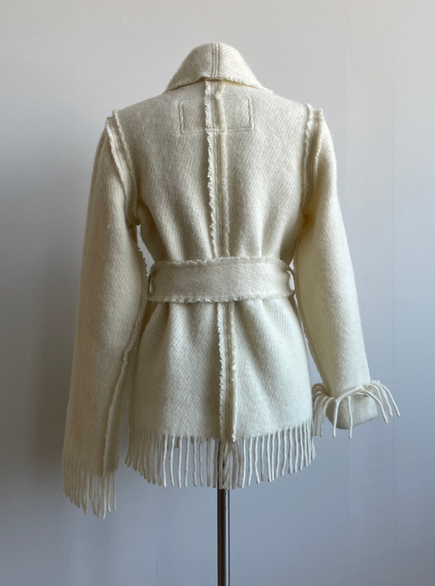 IEVA White Short wool coat (Size XS/S)