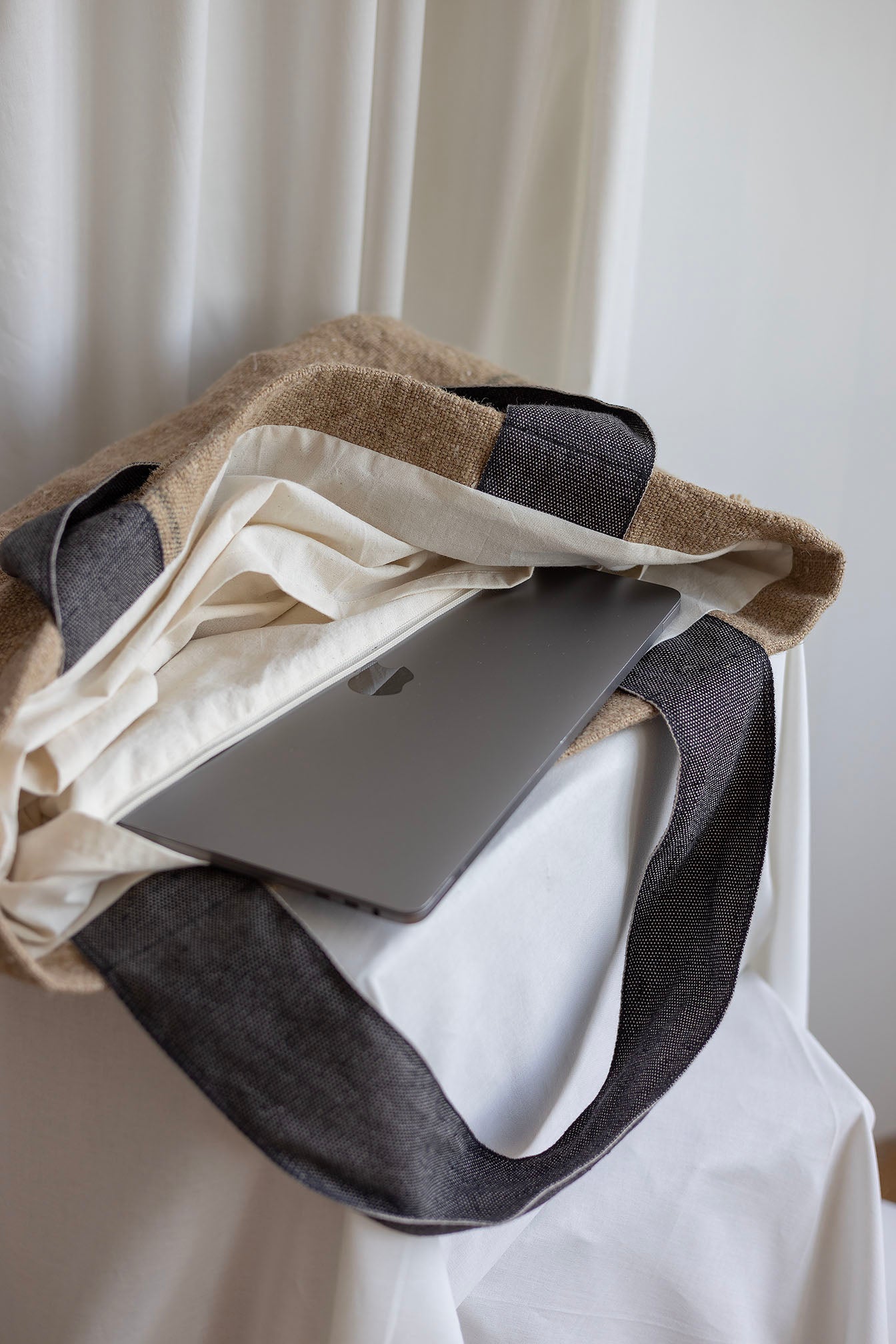 Monochromatic soft brown Abundance bag