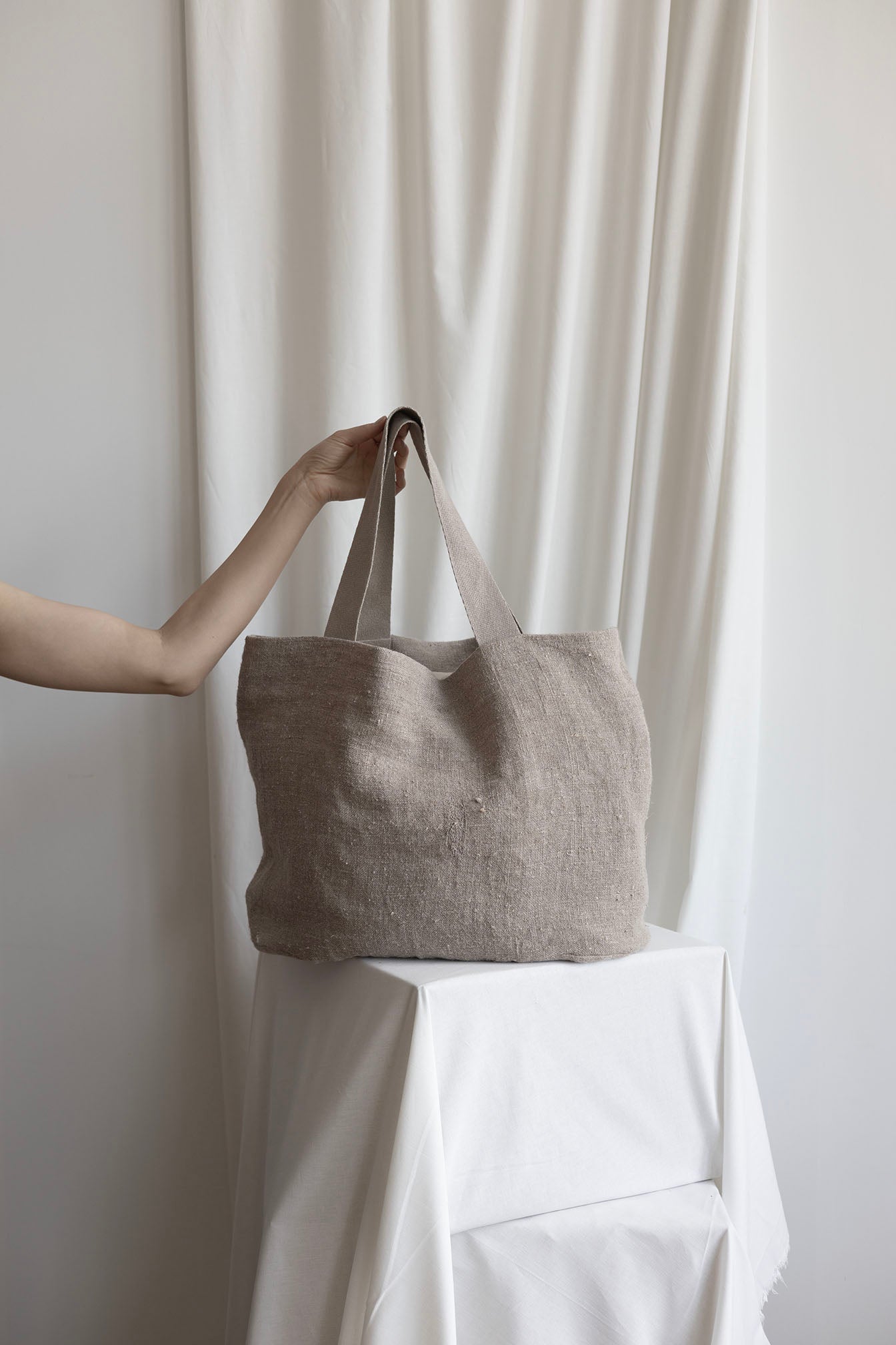 Monochromatic soft brown Abundance bag
