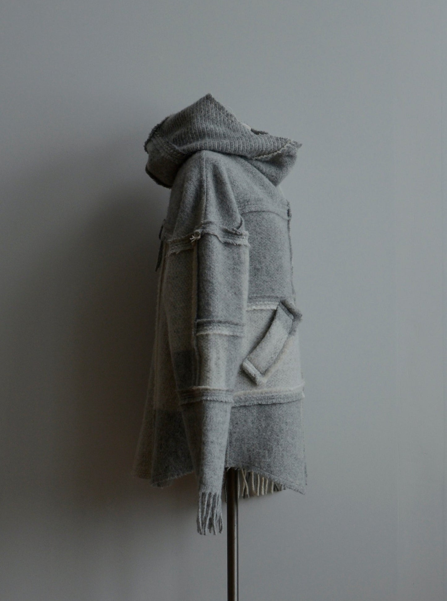 OZOLS Wool Hoodie in light gray (Size XS/XL)