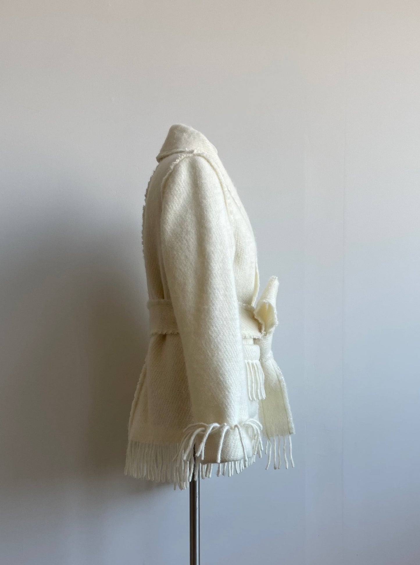 IEVA White Short wool coat (Size XS/S)