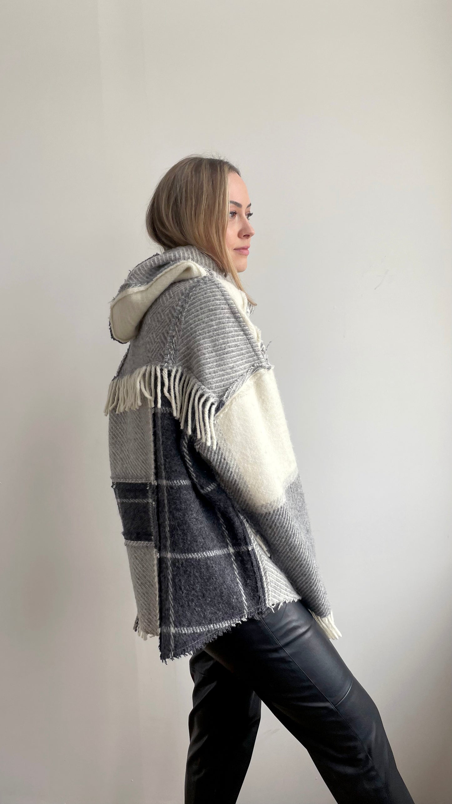 OZOLS Wool Patchwork Hoodie